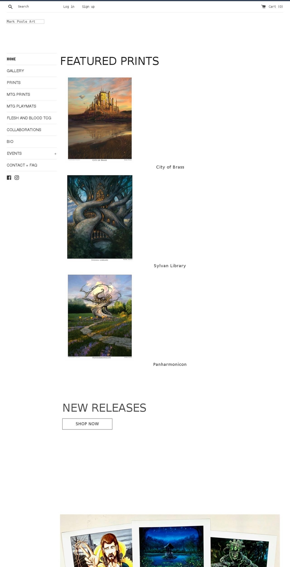 markpoole.com shopify website screenshot