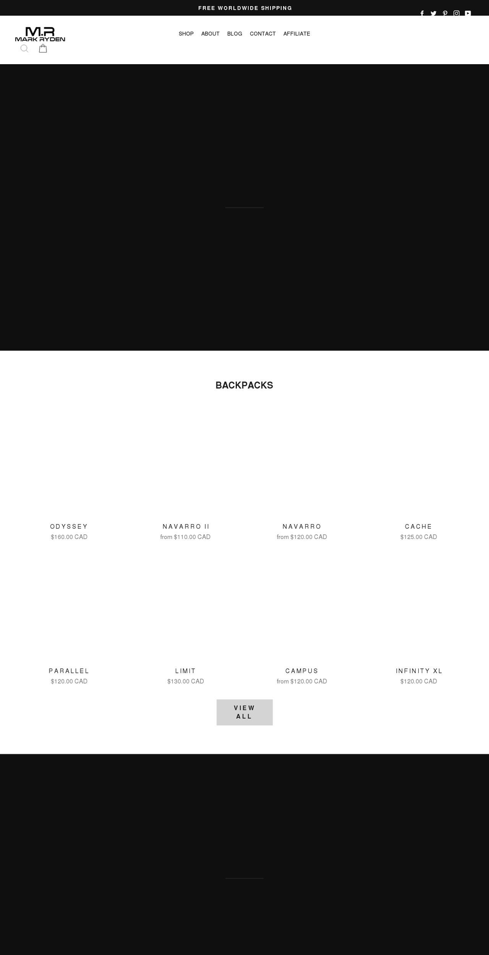 markrydencanada.com shopify website screenshot