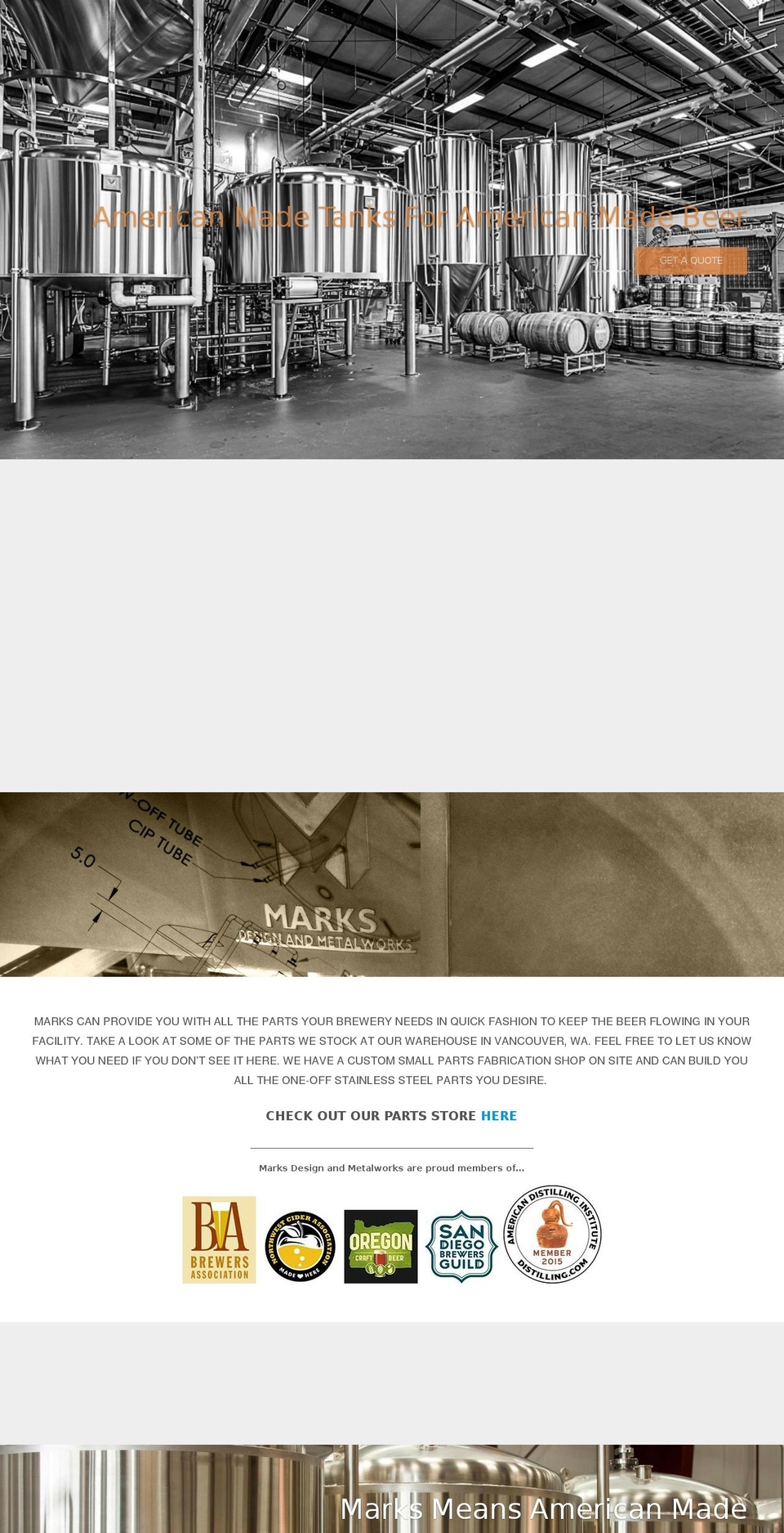 markstanks.com shopify website screenshot