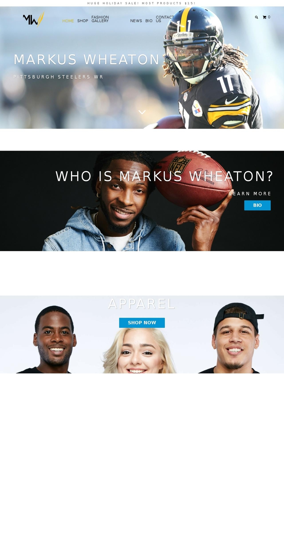 markuswheatonwr.com shopify website screenshot