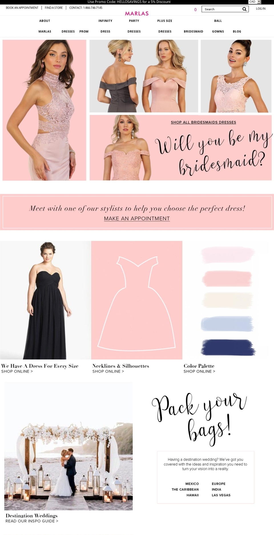 marlasbridesmaid.com Shopify store