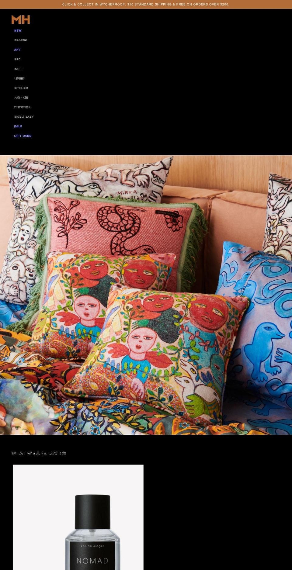 marlbrohouse.com.au shopify website screenshot