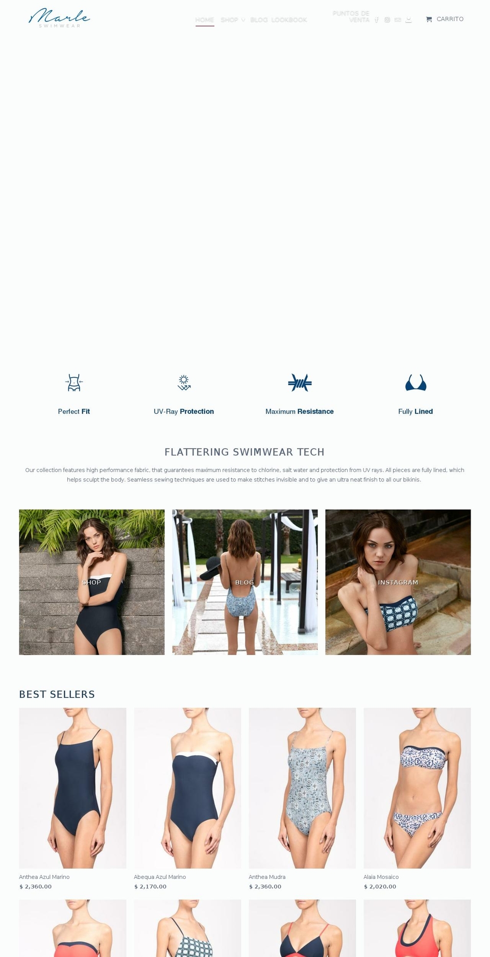 marleswim.com — Shopify storefront screenshot