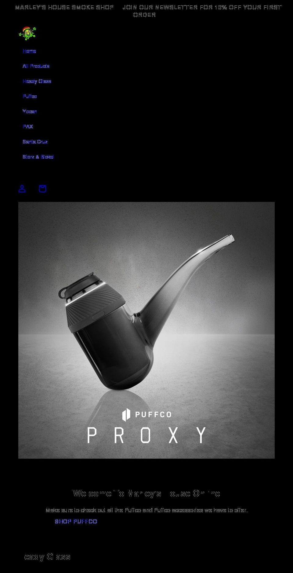 marleyshouse.com shopify website screenshot