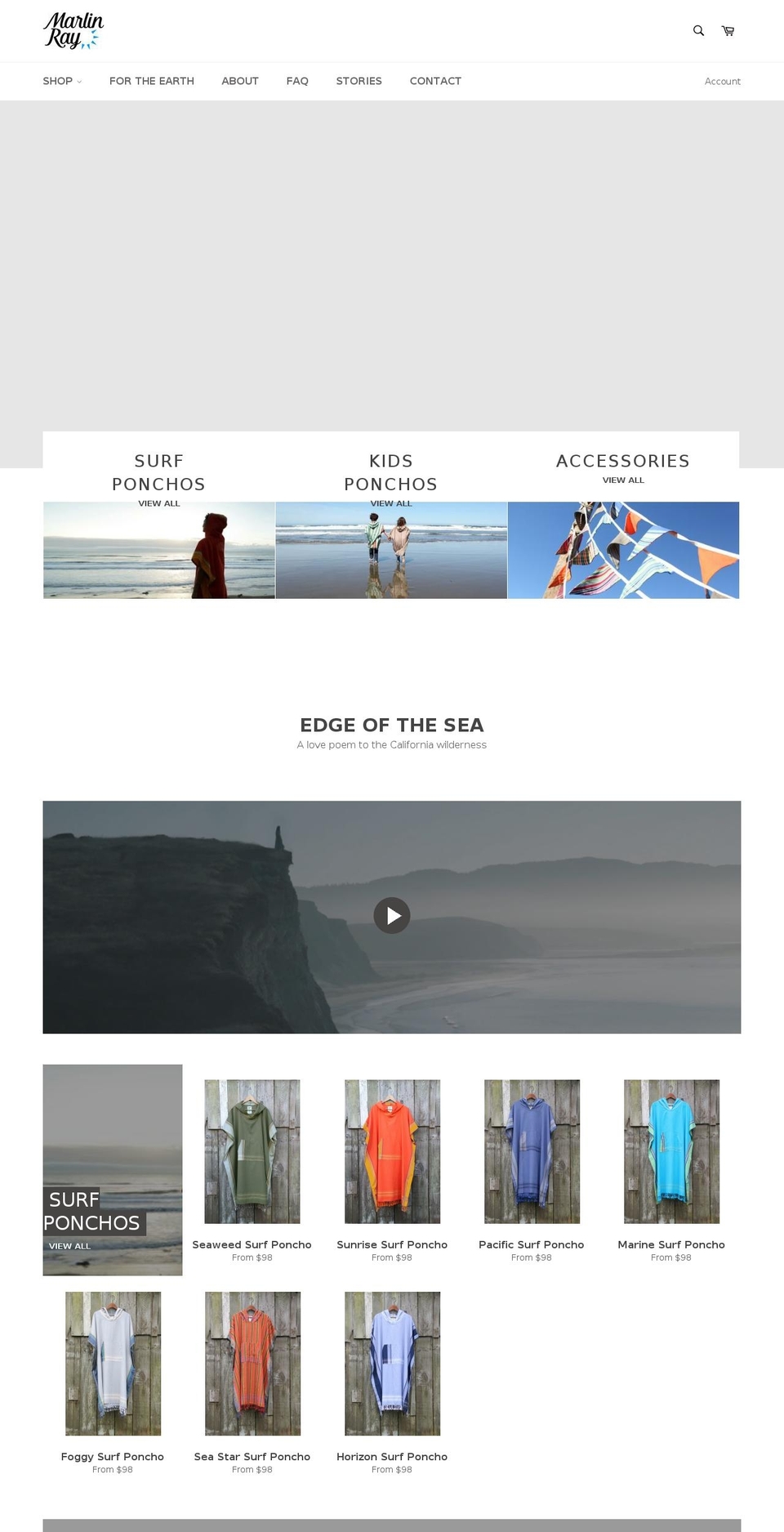 marlinray.com shopify website screenshot