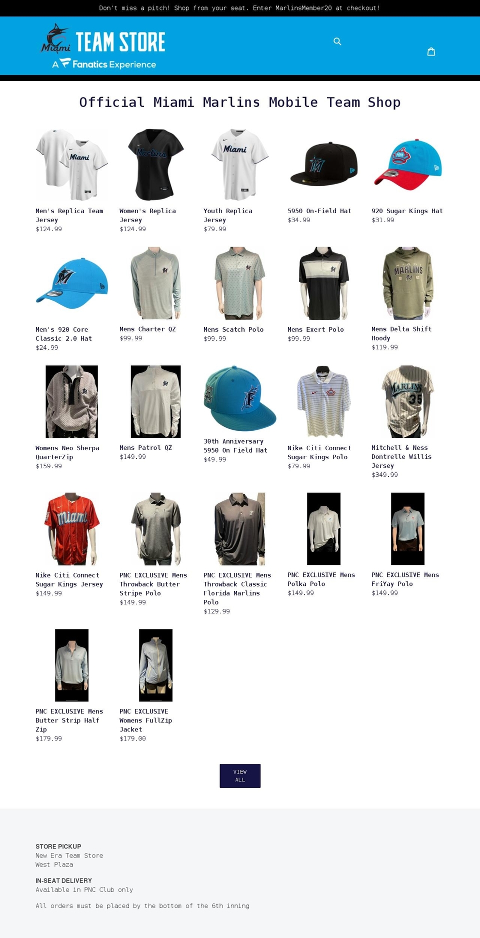 marlinsmobileshop.com shopify website screenshot