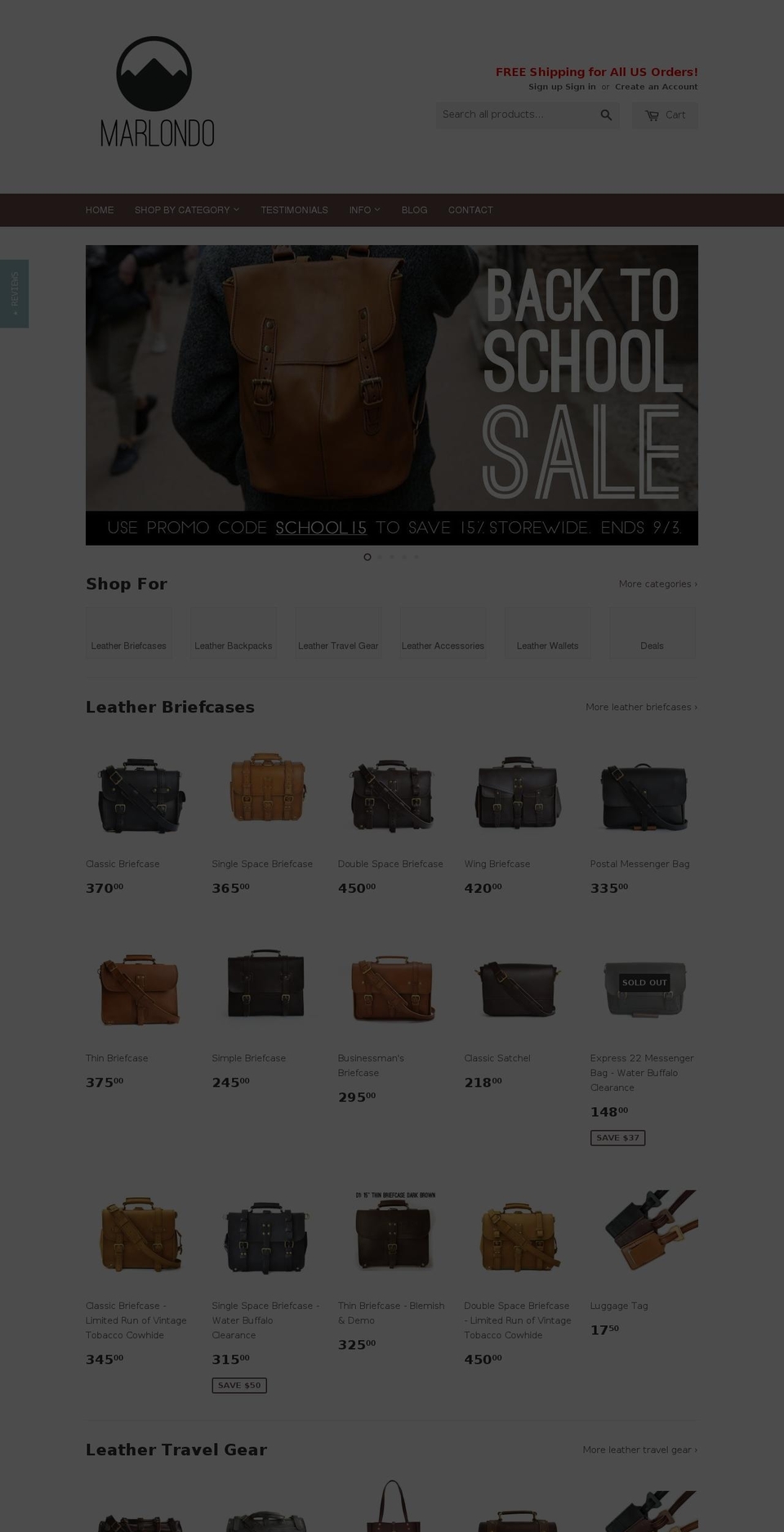 marlondo.com — Shopify storefront screenshot