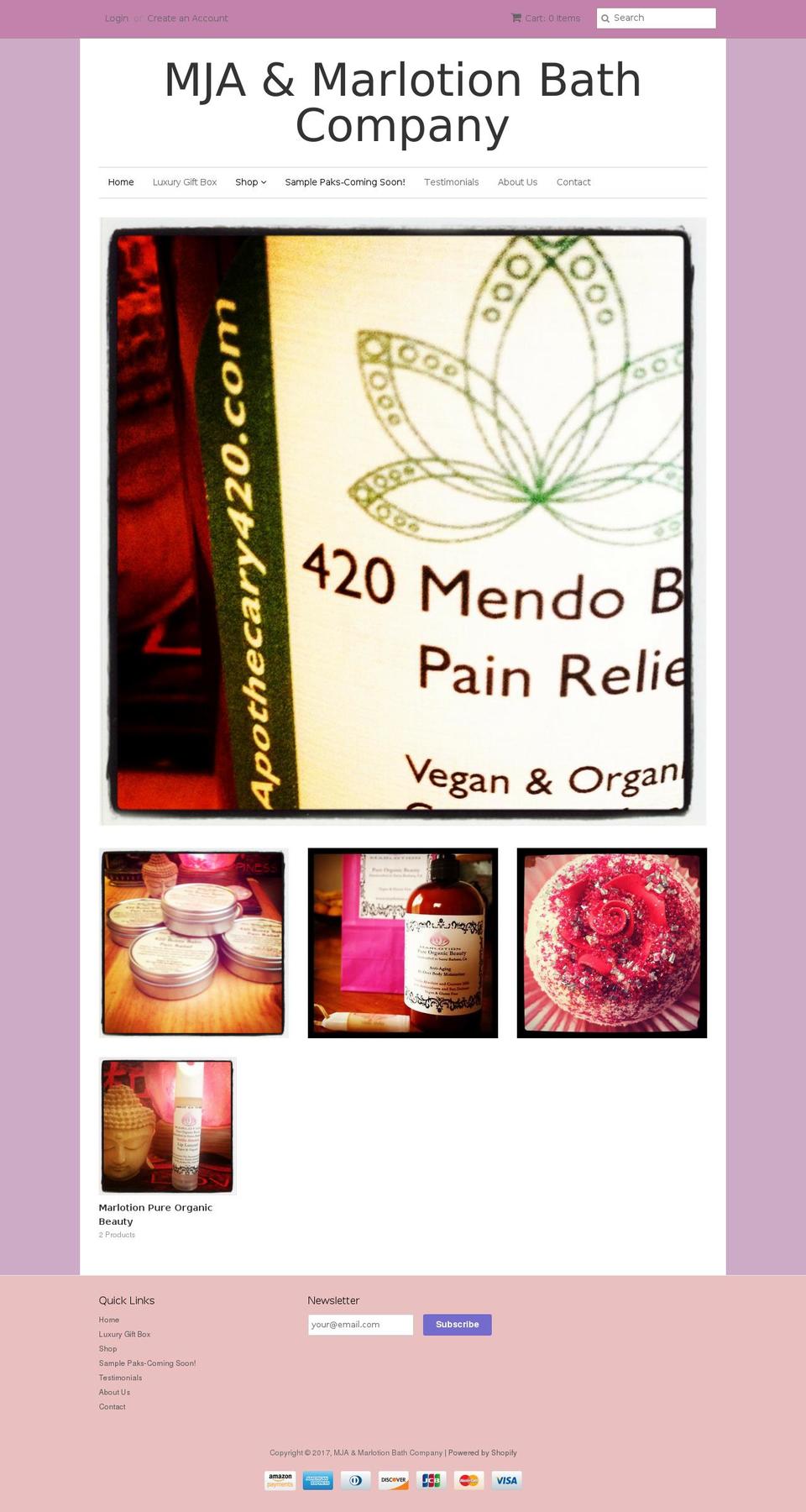 marlotion.com shopify website screenshot