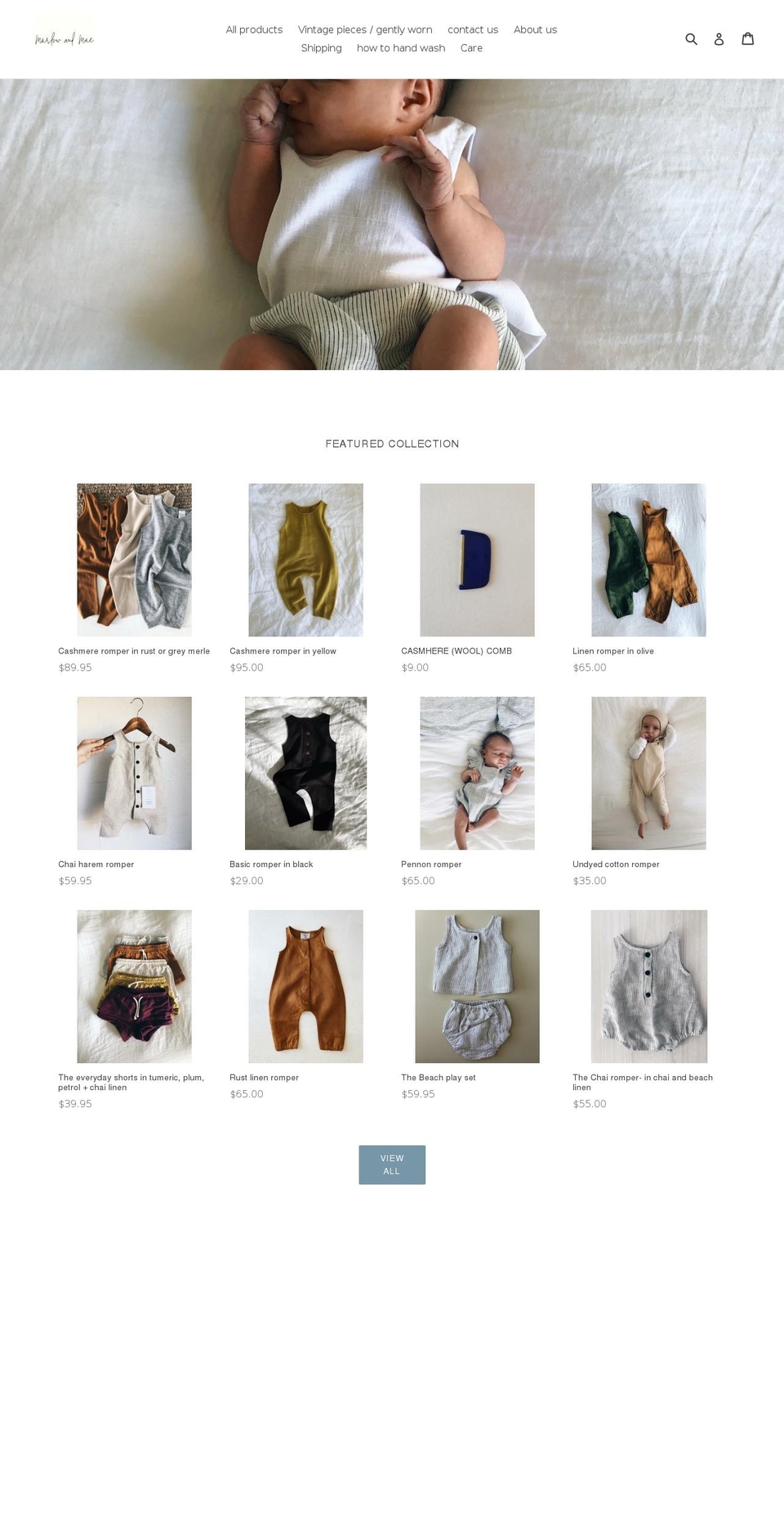 marlowandmae.com shopify website screenshot