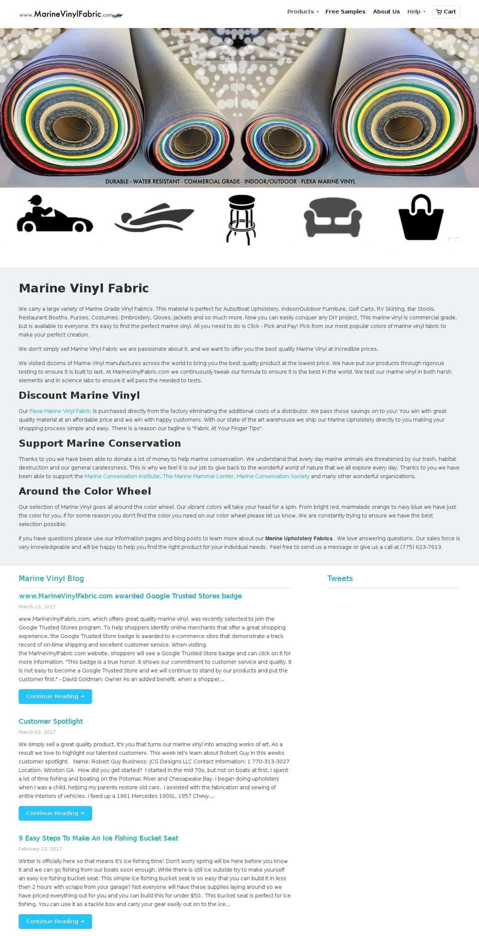 Venture Shopify theme site example marmaladefabrics.com