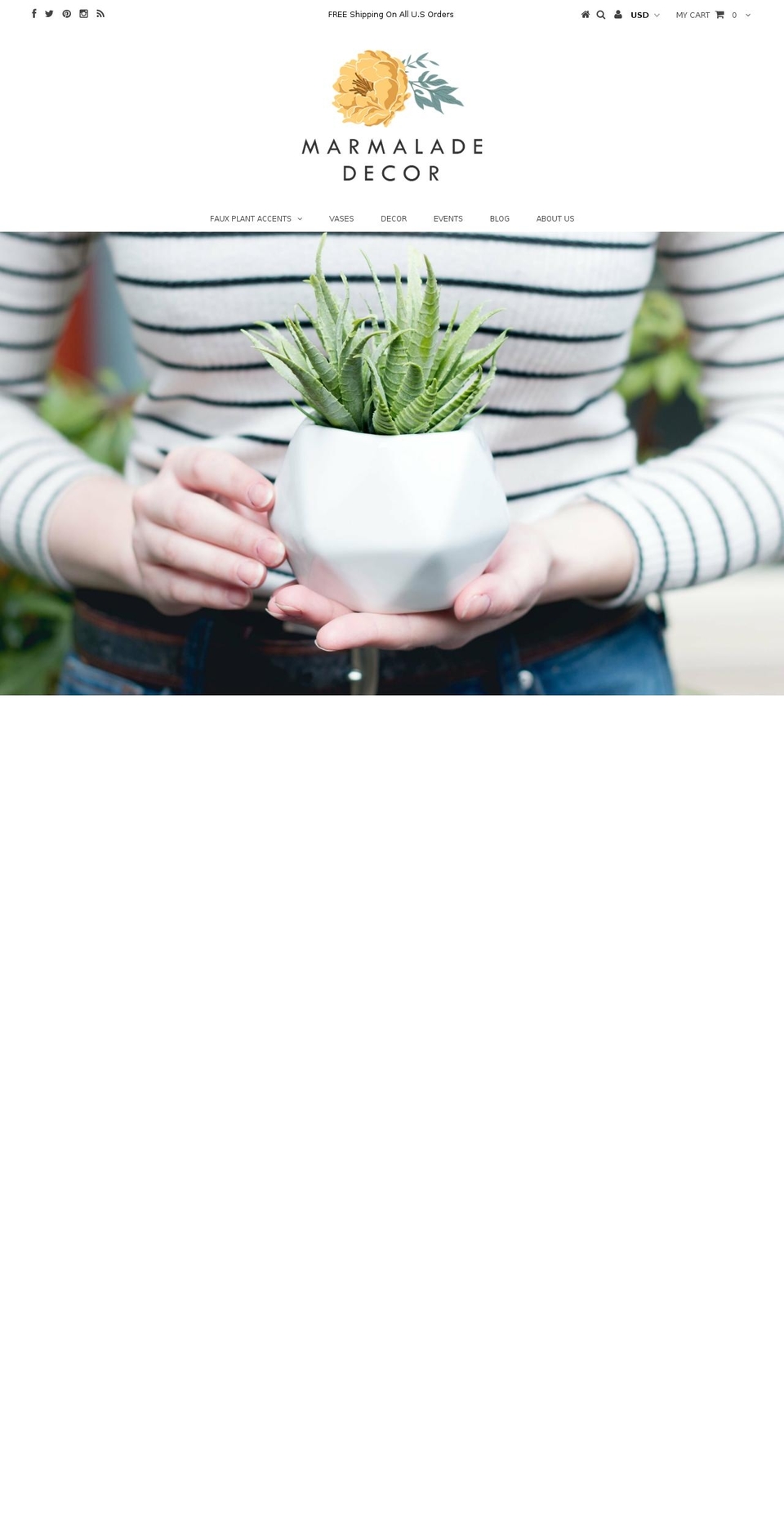 marmaladefloral.com shopify website screenshot