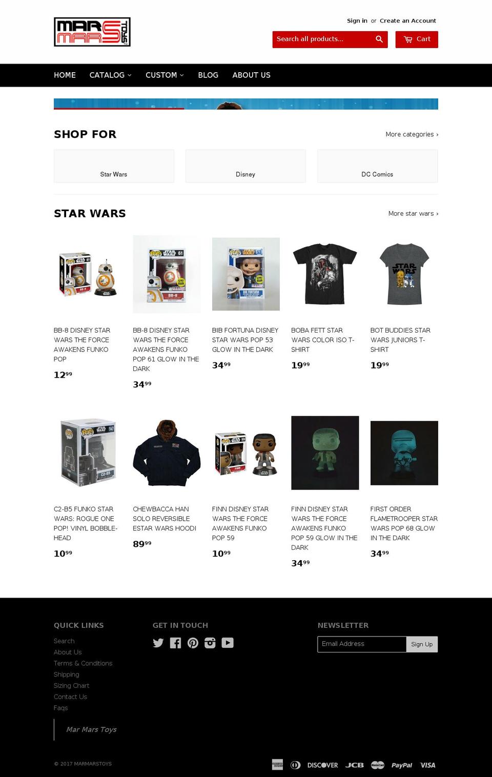 marmarstoys.com shopify website screenshot