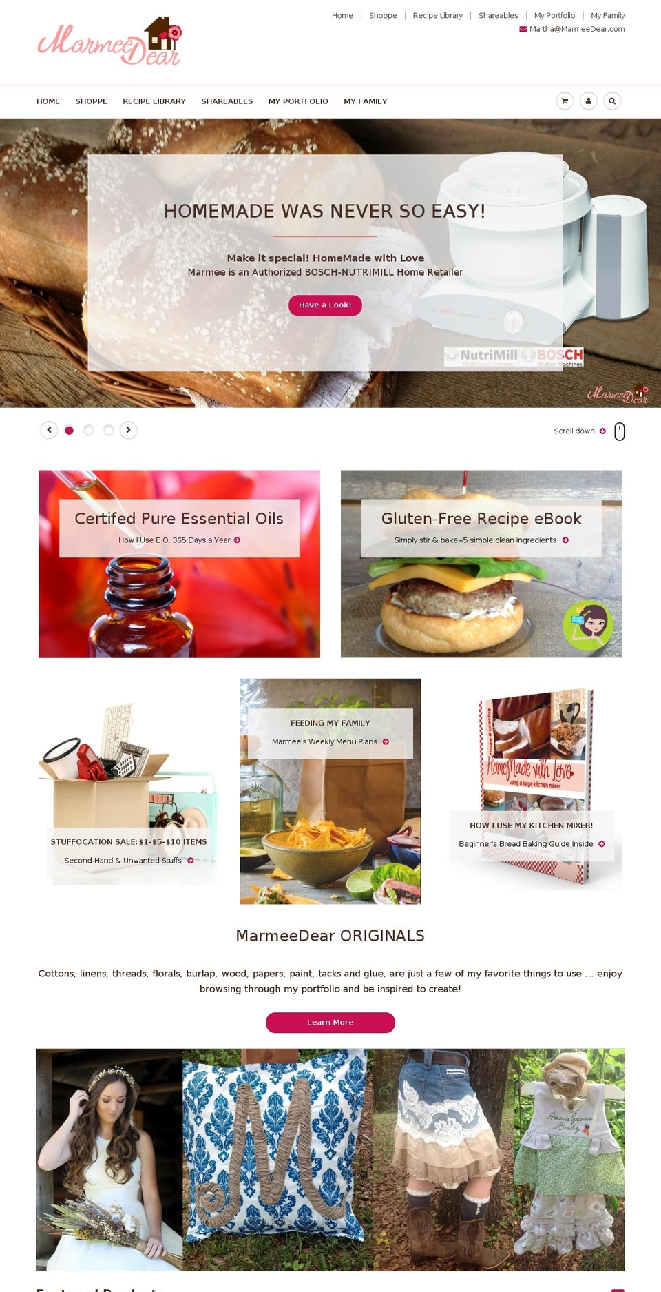 marmeedear.com shopify website screenshot