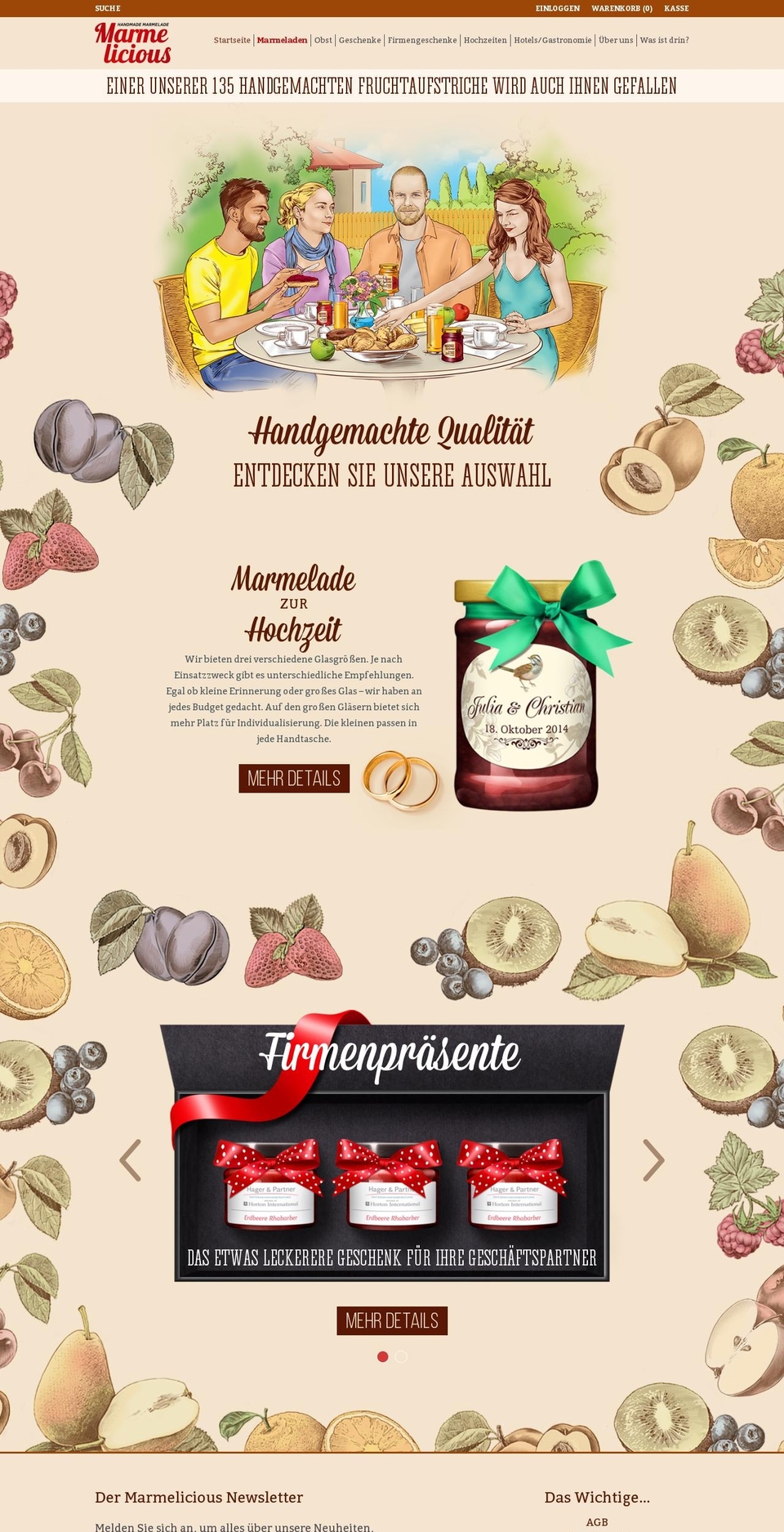 marmelicious.com shopify website screenshot