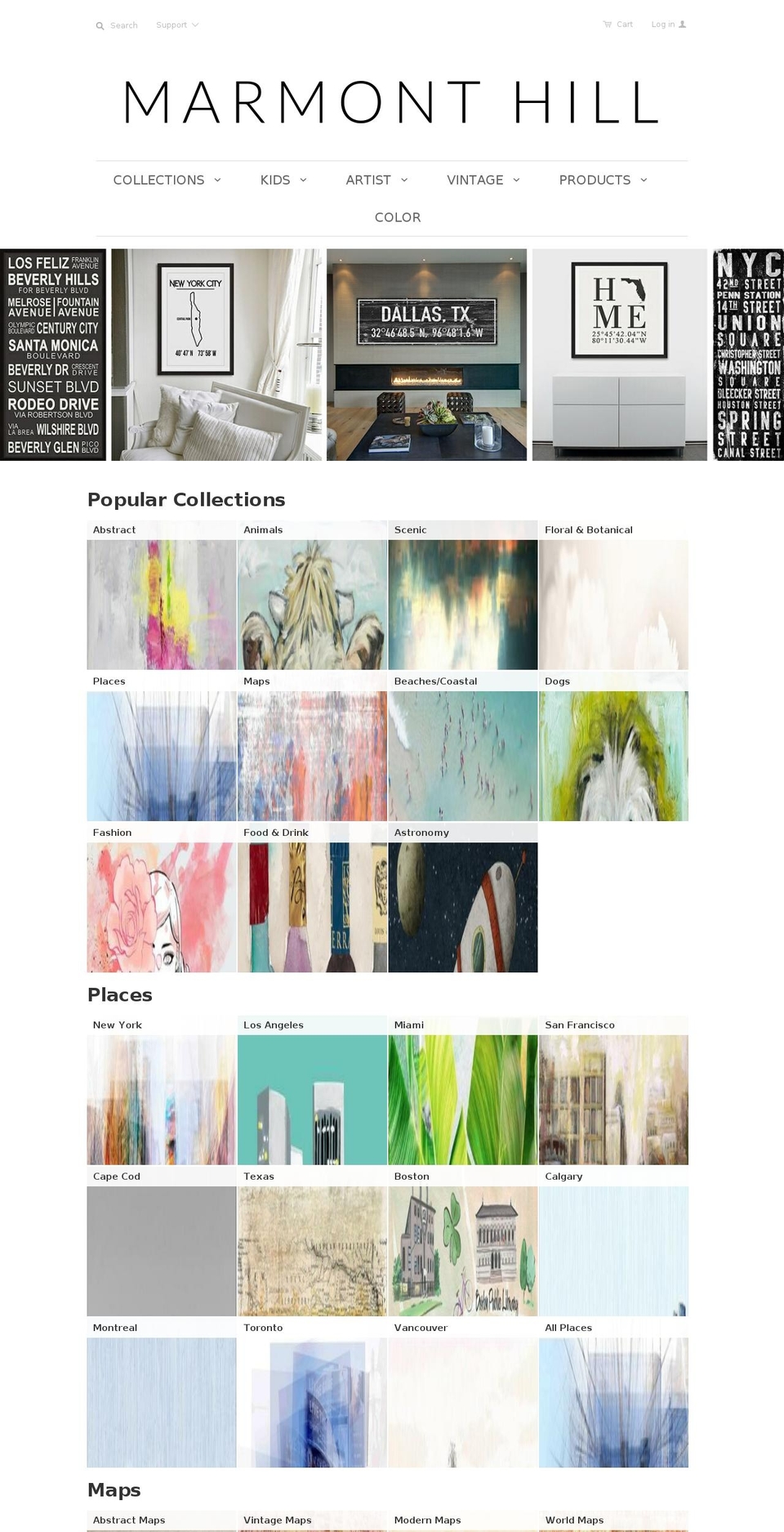 marmonthill.com shopify website screenshot