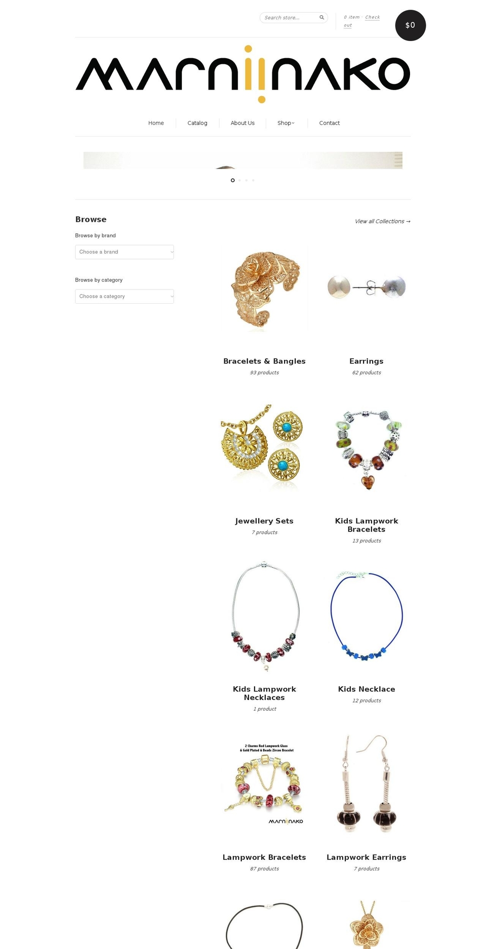 marniinako.com shopify website screenshot