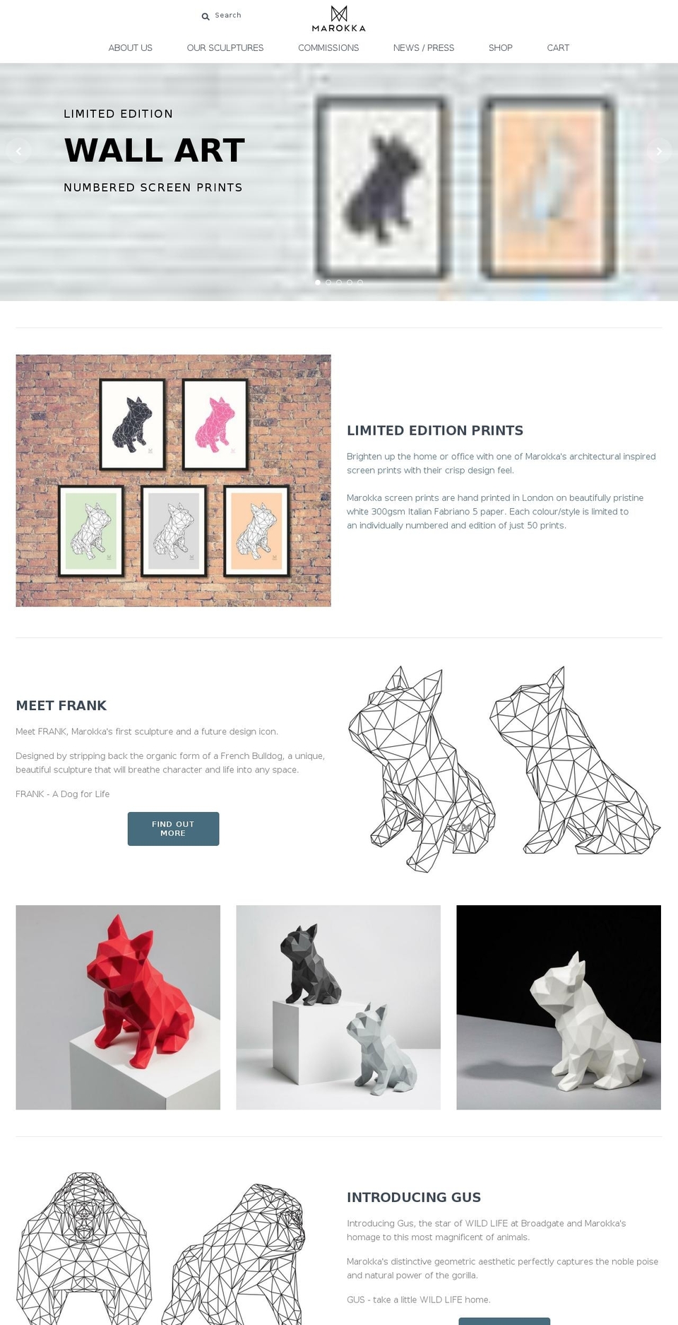 marokkadesign.com — Shopify storefront screenshot