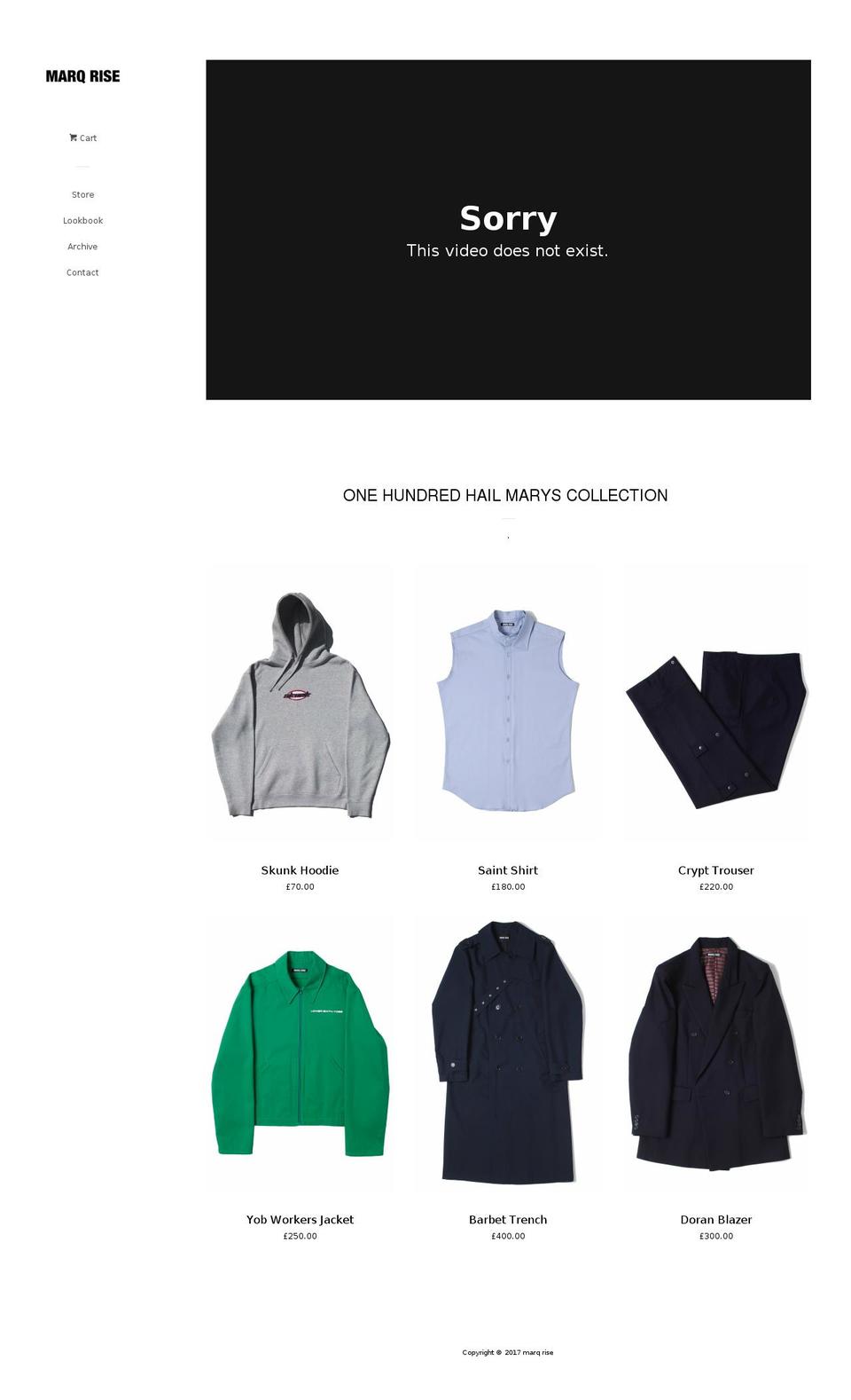 marqrise.com shopify website screenshot