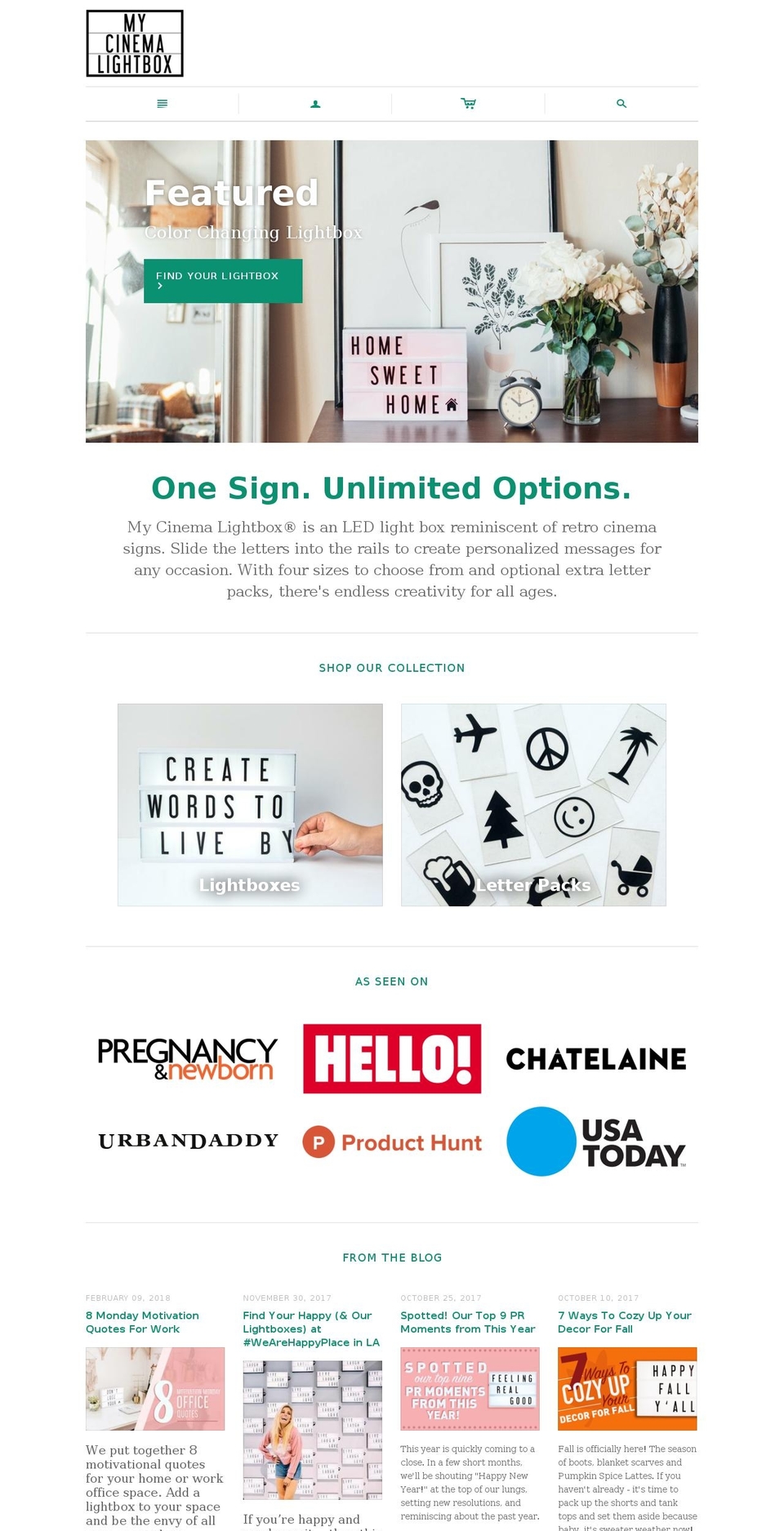 Copy of Atlantic Shopify theme site example marqueelightbox.com