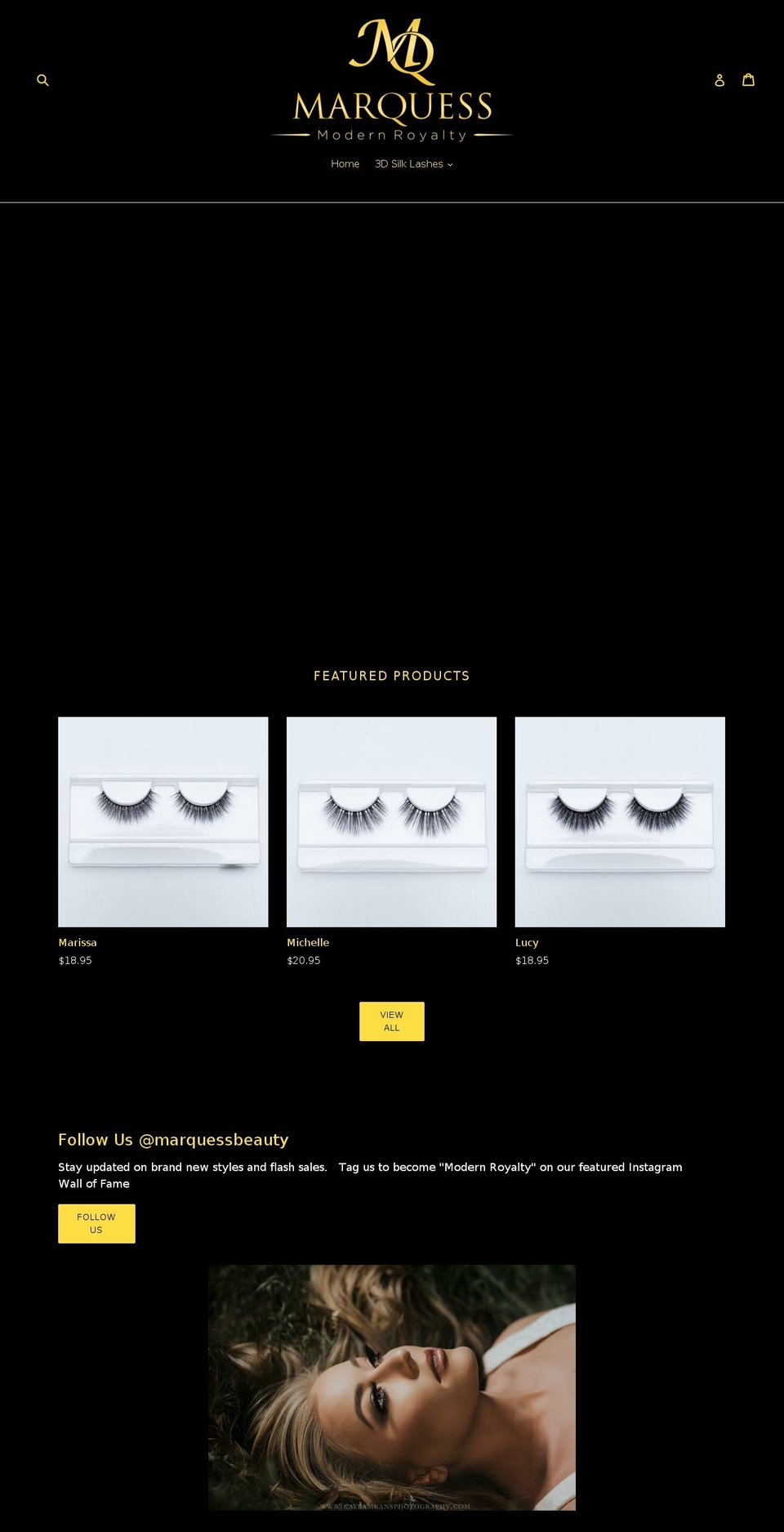 marquessbeauty.com — Shopify storefront screenshot