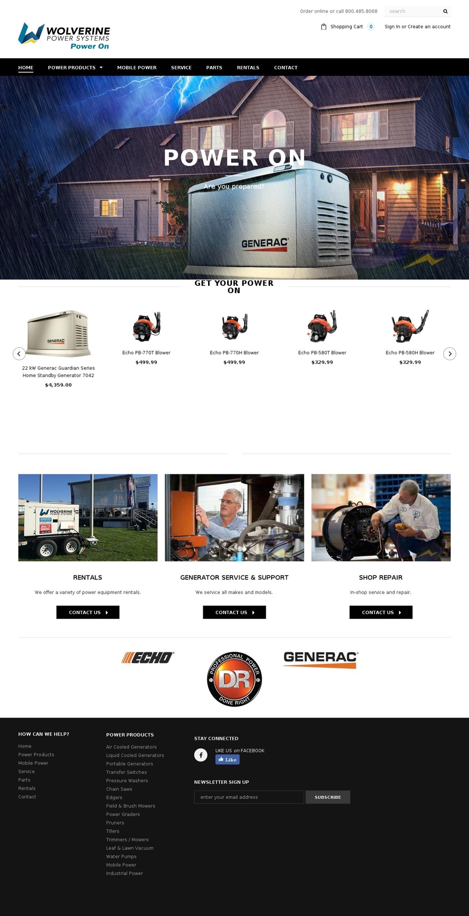 WPS Store Shopify theme site example marquettepowerequipment.com