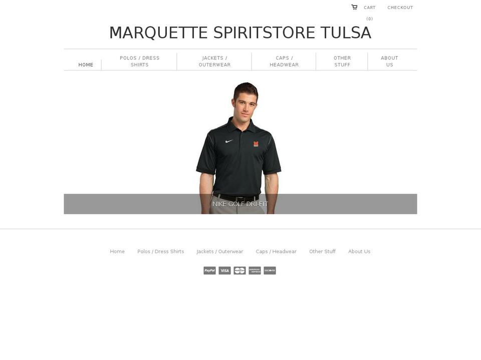 marquettespirittulsa.com — Shopify storefront screenshot