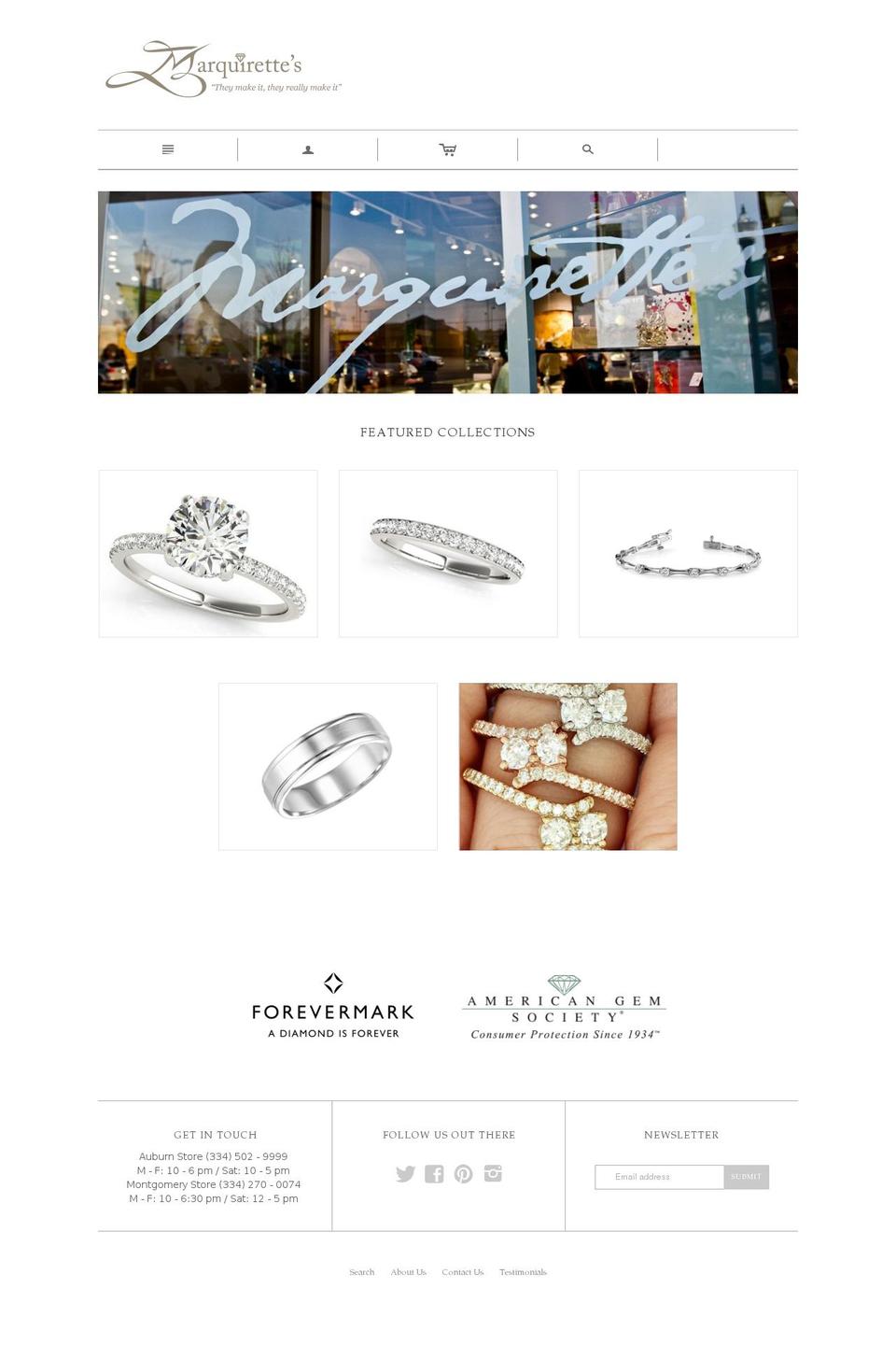marquirette.com shopify website screenshot
