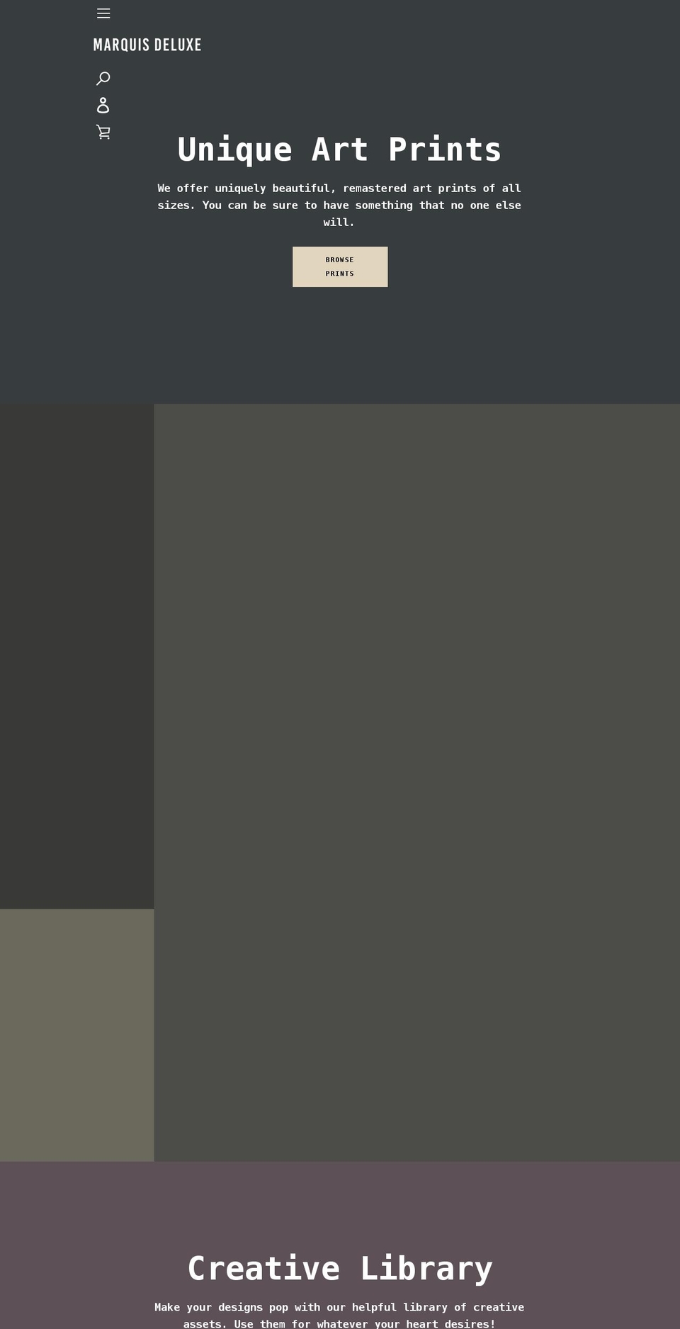 marquisdeluxe.com shopify website screenshot