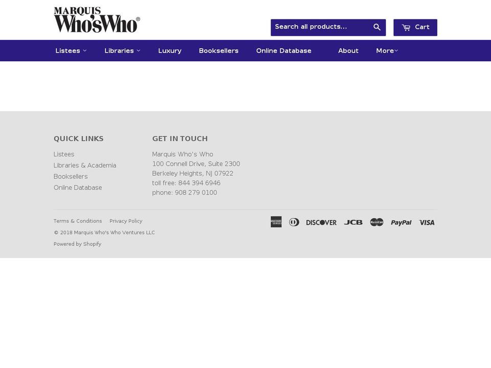 marquisww.com shopify website screenshot