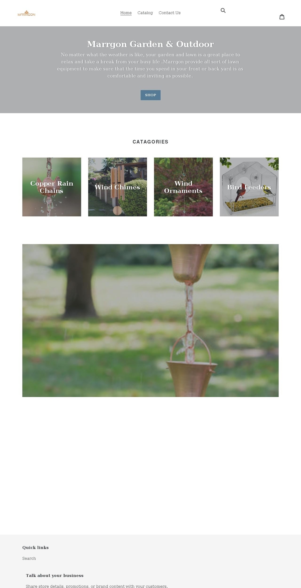 marrgon.com shopify website screenshot
