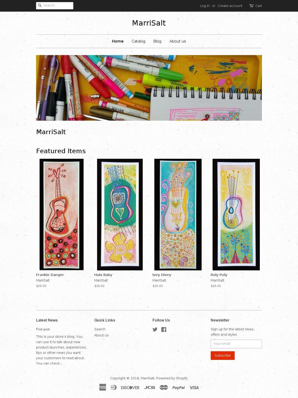 marrisalt.com — Shopify storefront screenshot