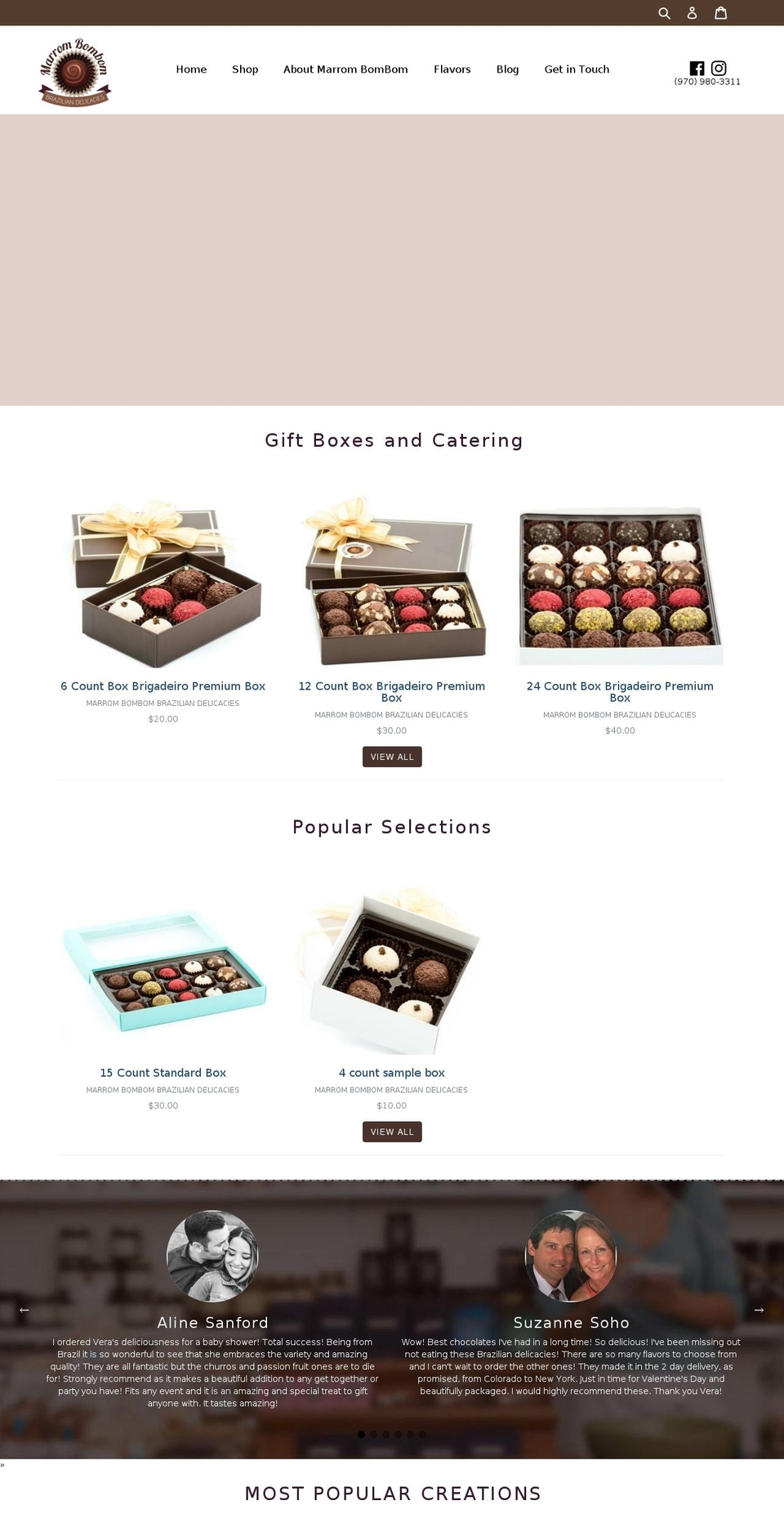 marrombombom.com — Shopify storefront screenshot