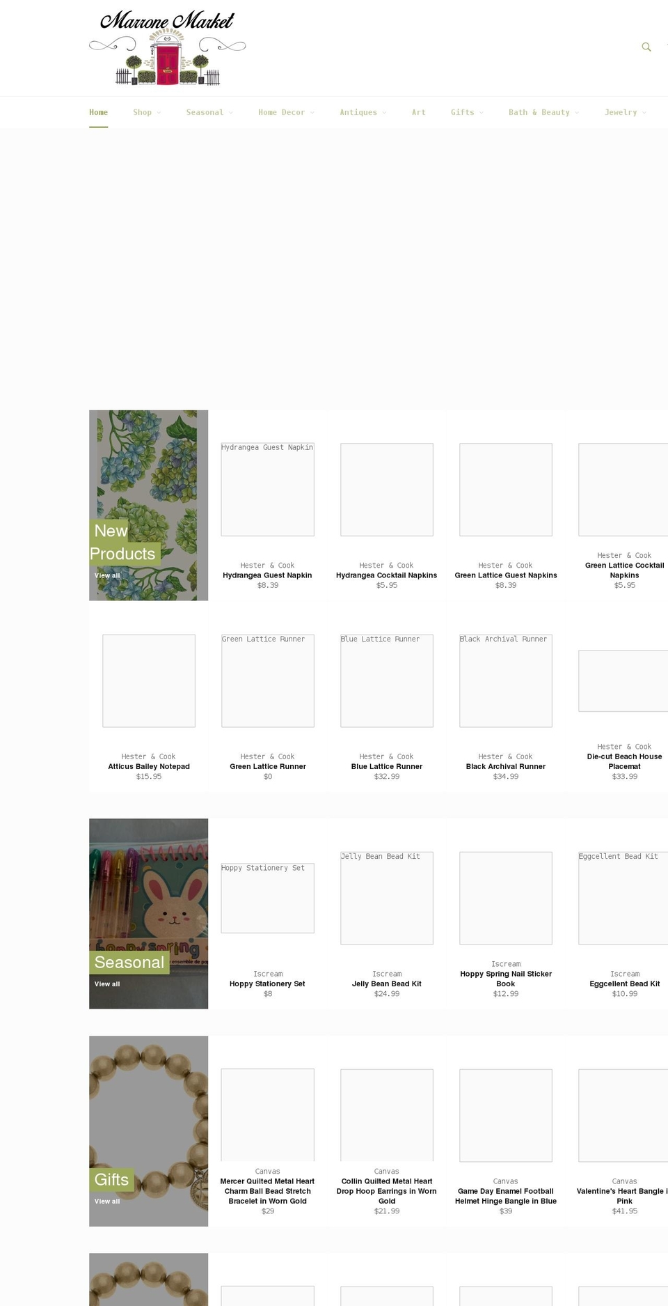 marronemarket.com shopify website screenshot