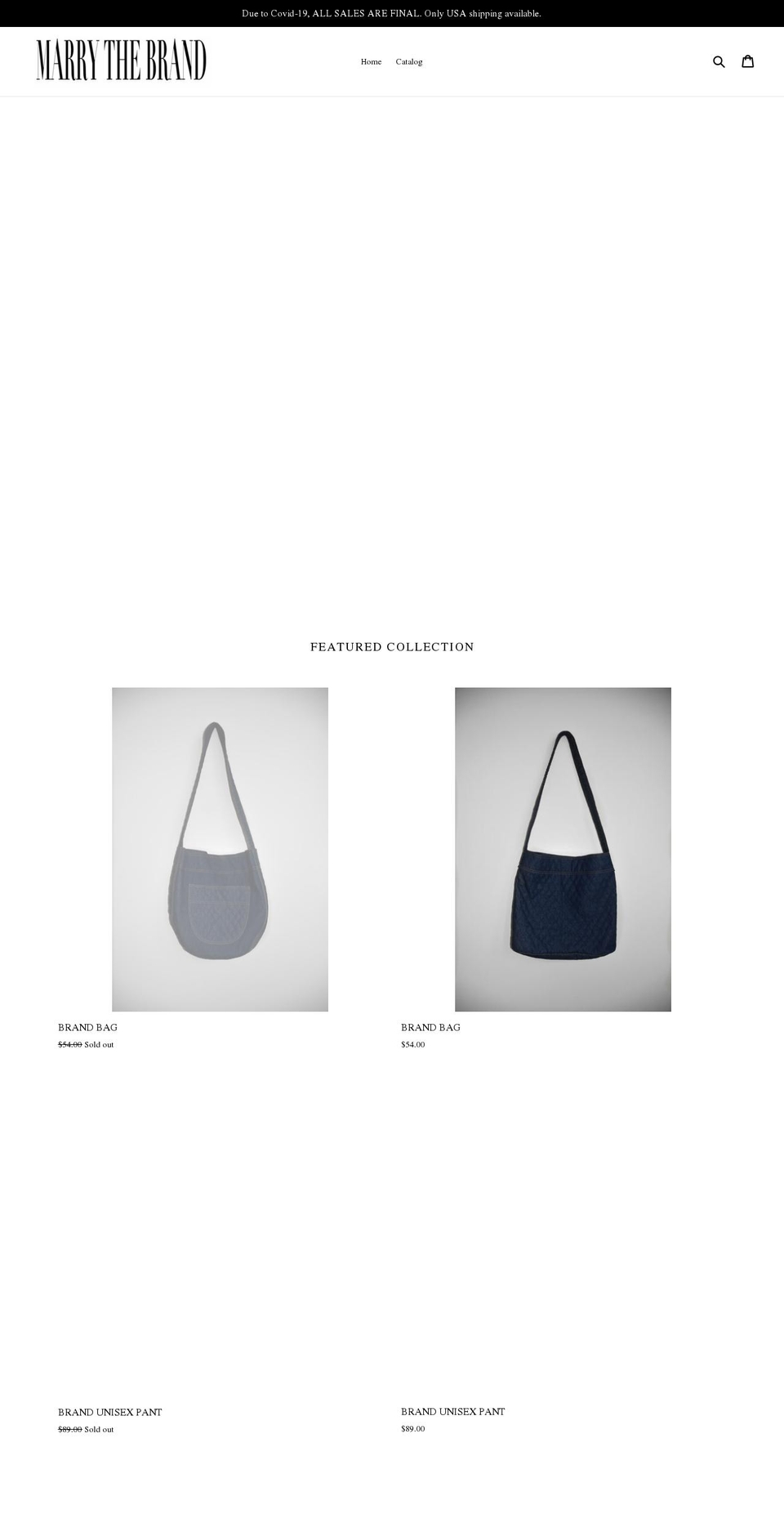 marrythebrand.com — Shopify storefront screenshot