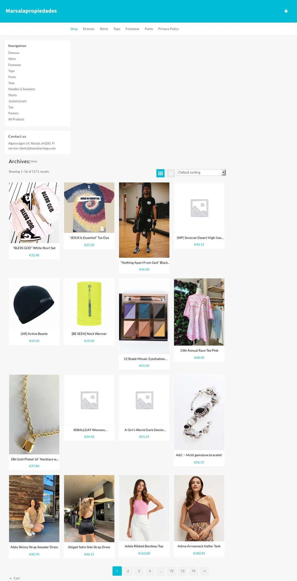 marsalapropiedades.com shopify website screenshot