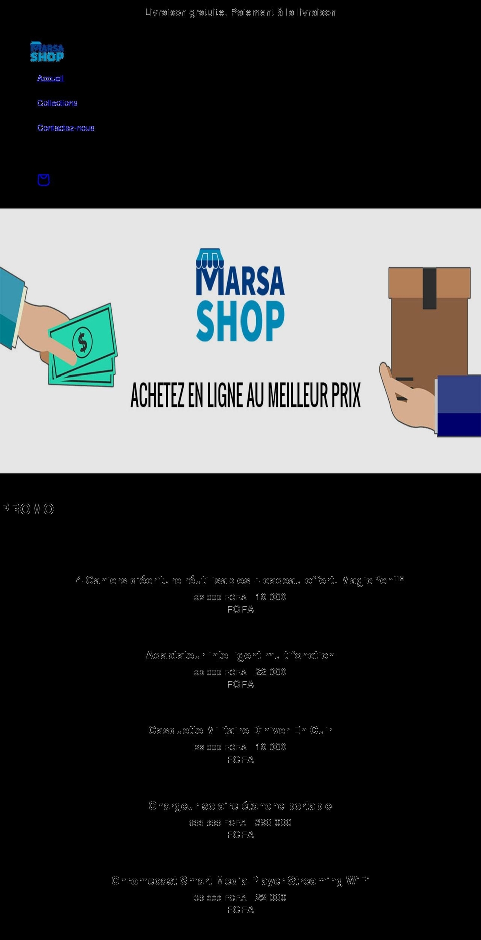 marsashop.com shopify website screenshot