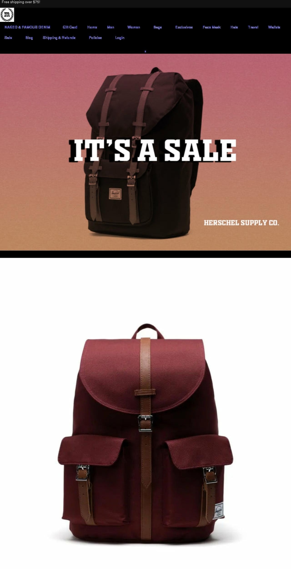 marsclothing.ca shopify website screenshot