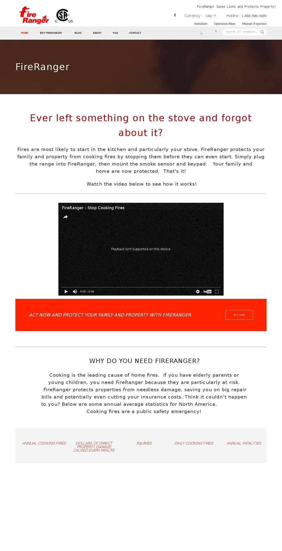 Fire Ranger v0.1 Shopify theme site example marscotechnologies.com