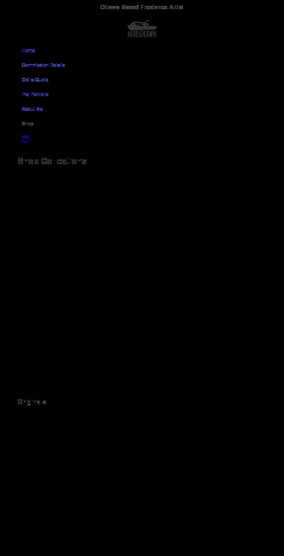 marsdrawn.com — Shopify storefront screenshot