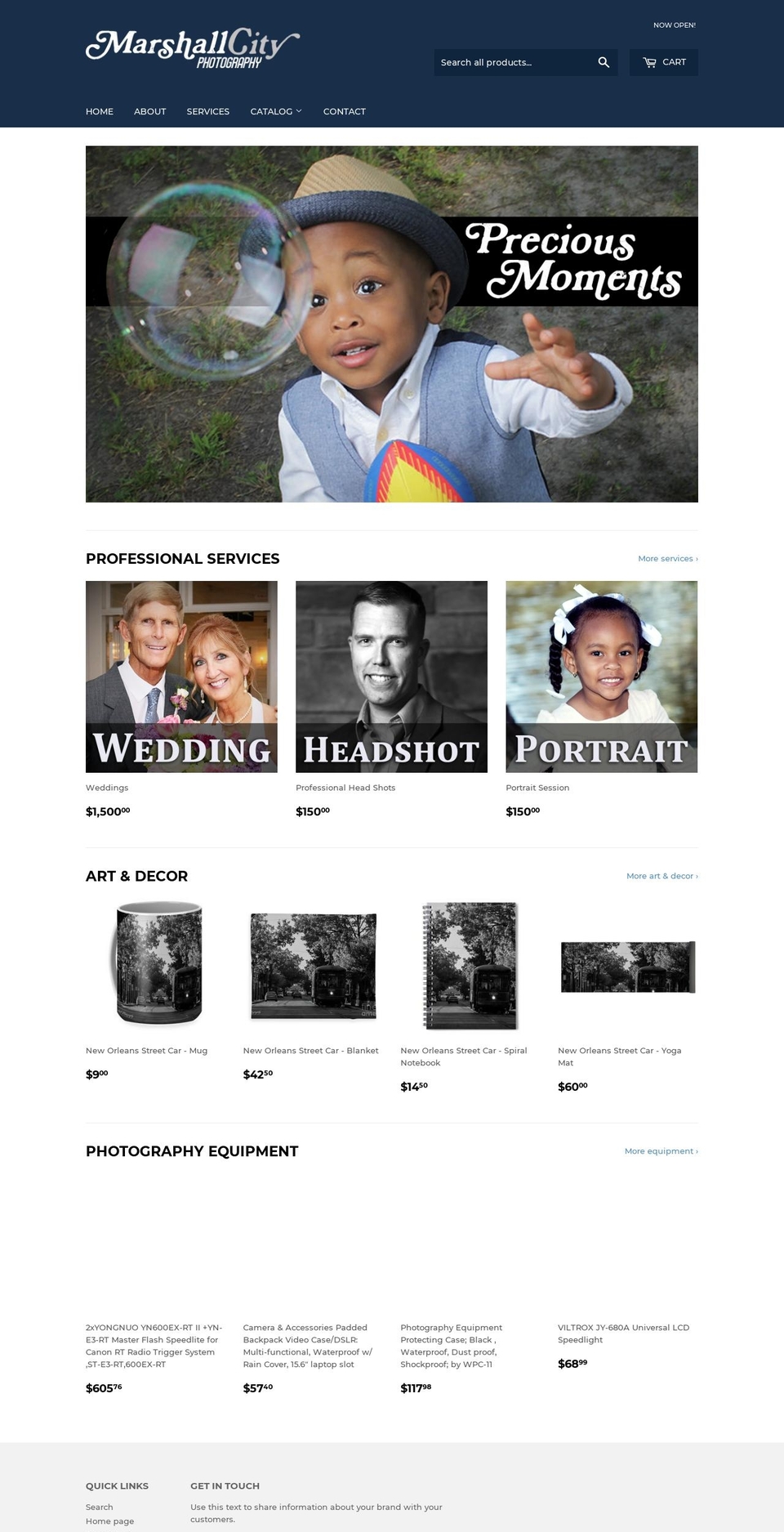 marshallcity.com — Shopify storefront screenshot