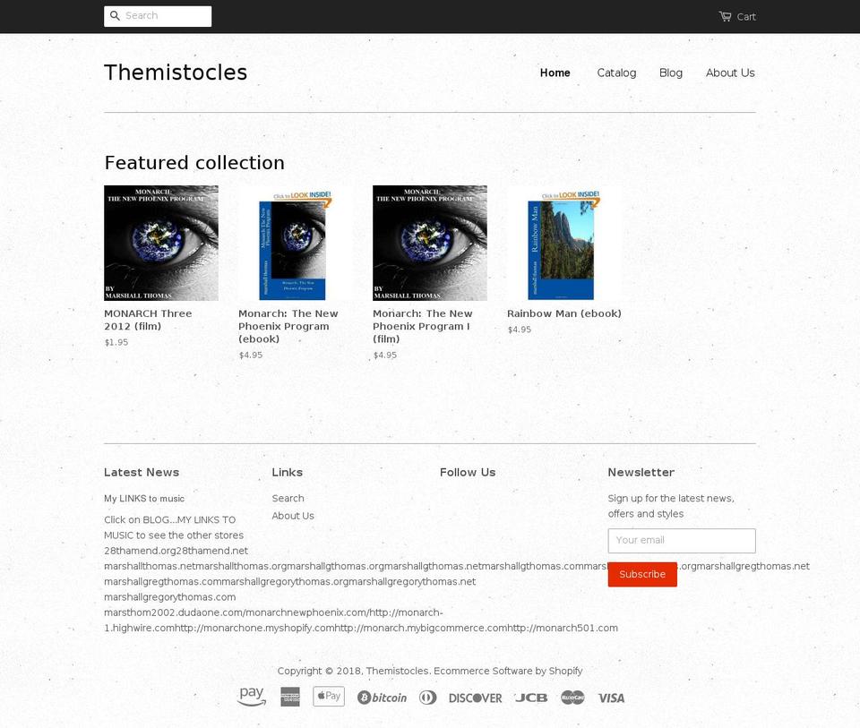 marshallgthomas.net shopify website screenshot