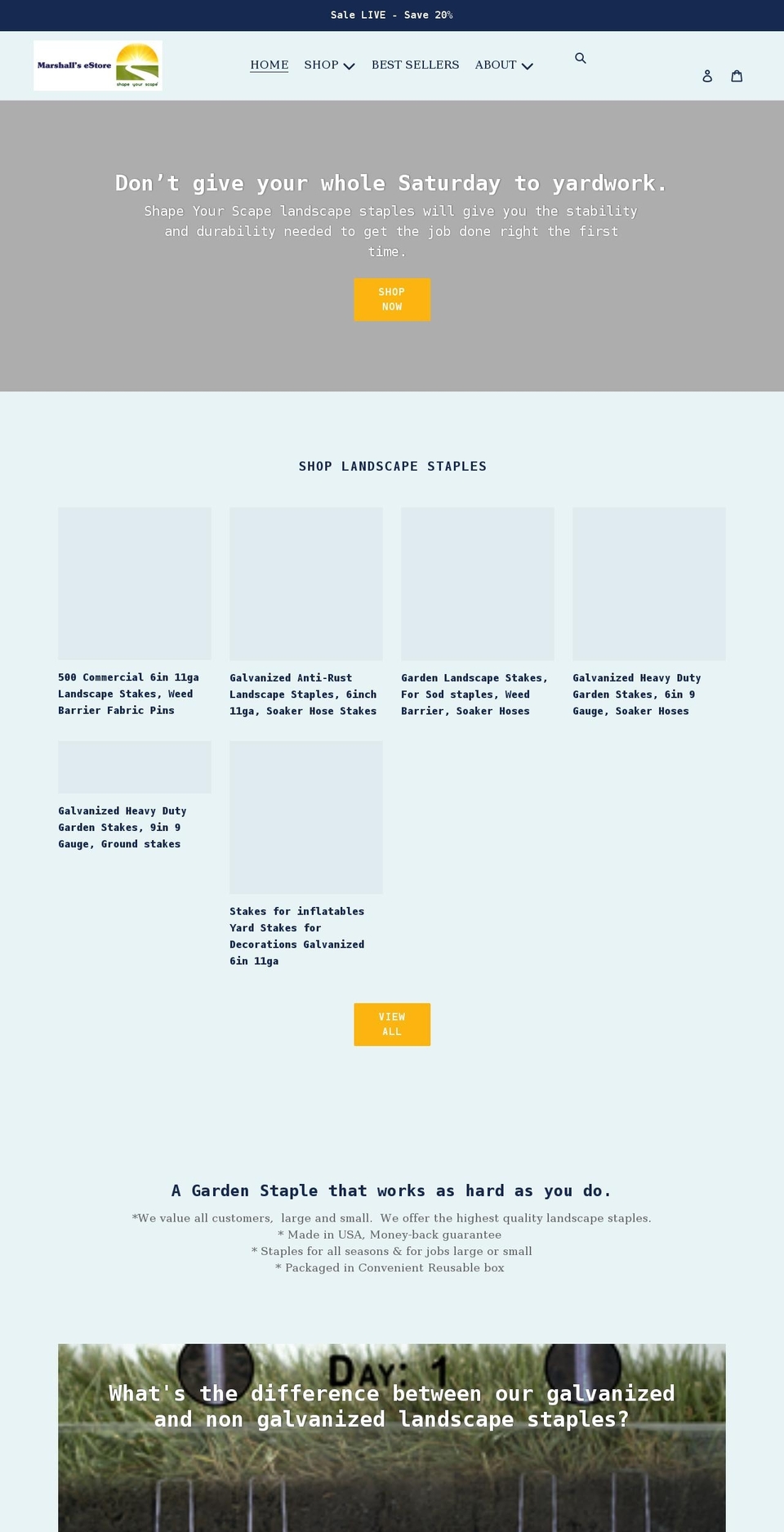 marshallsestore.com shopify website screenshot
