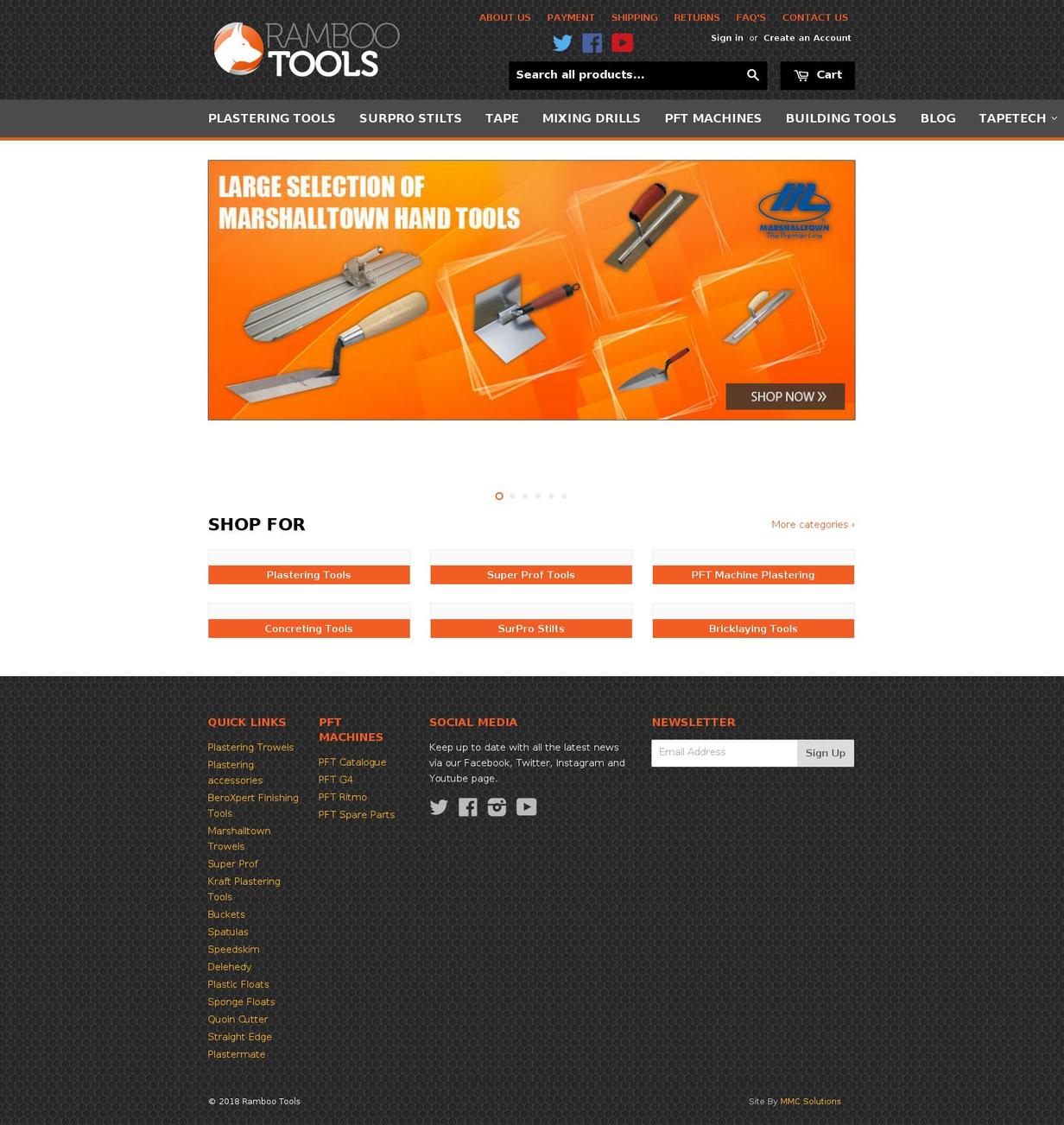 marshalltown.tools shopify website screenshot