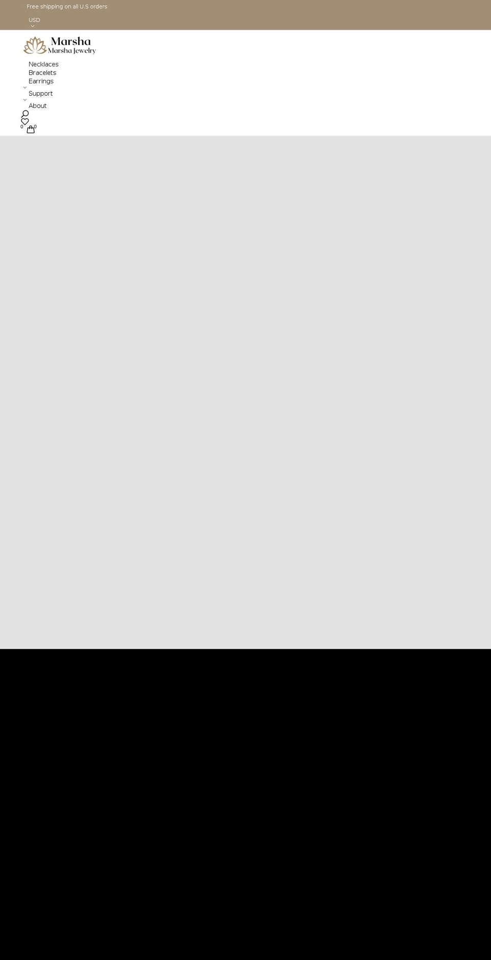 marshamarshajewelry.com shopify website screenshot