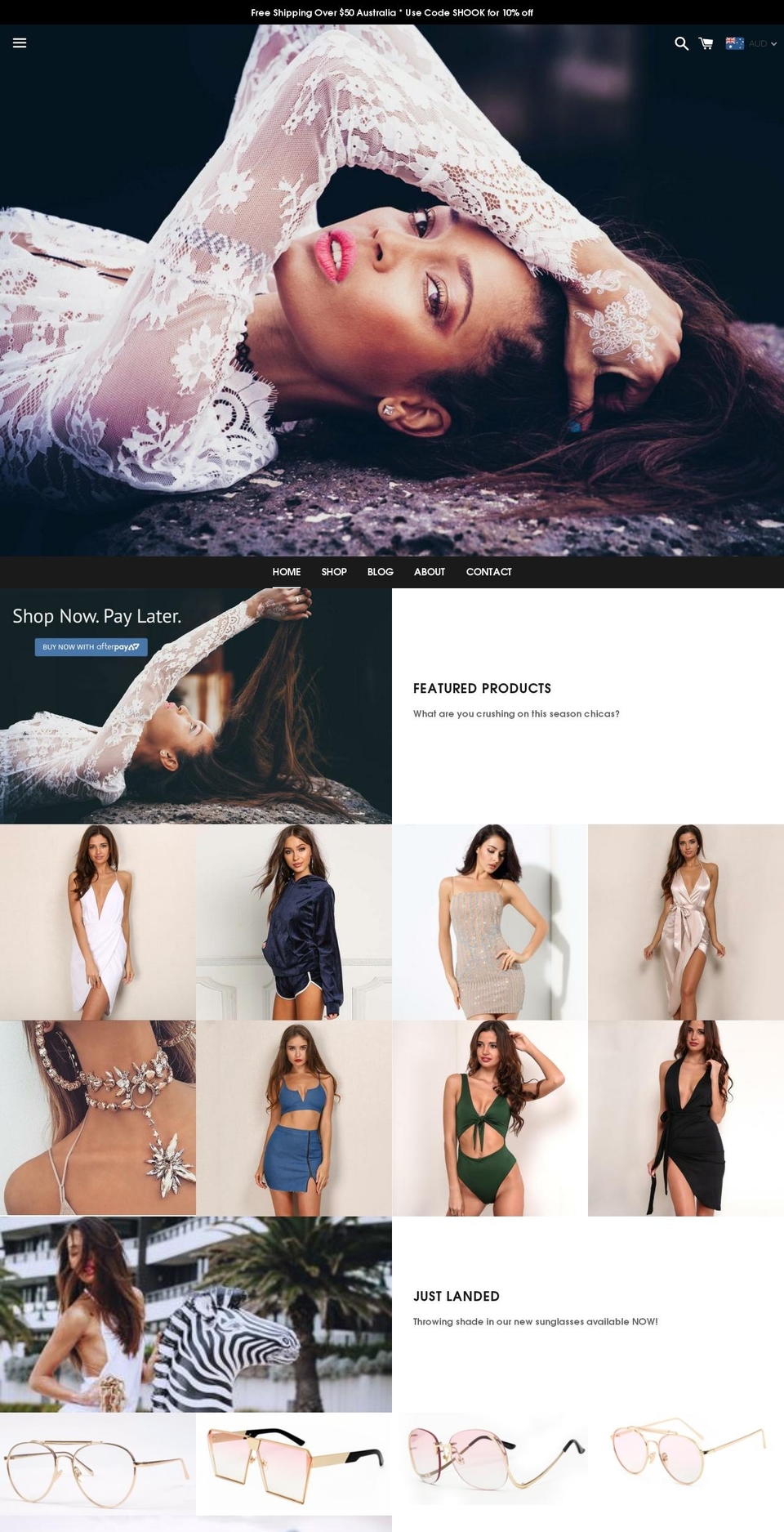 marshecollections.com — Shopify storefront screenshot