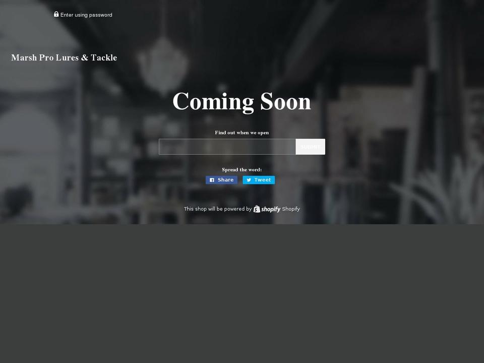 marshprolures.com — Shopify storefront screenshot