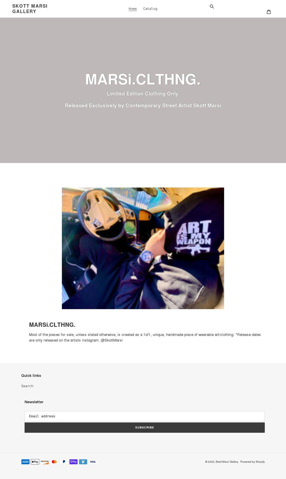 marsi-clthng.myshopify.com shopify website screenshot