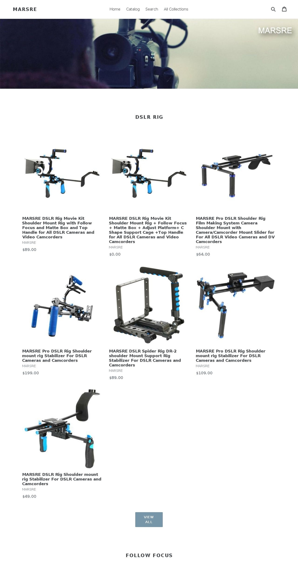 marsre.com — Shopify storefront screenshot