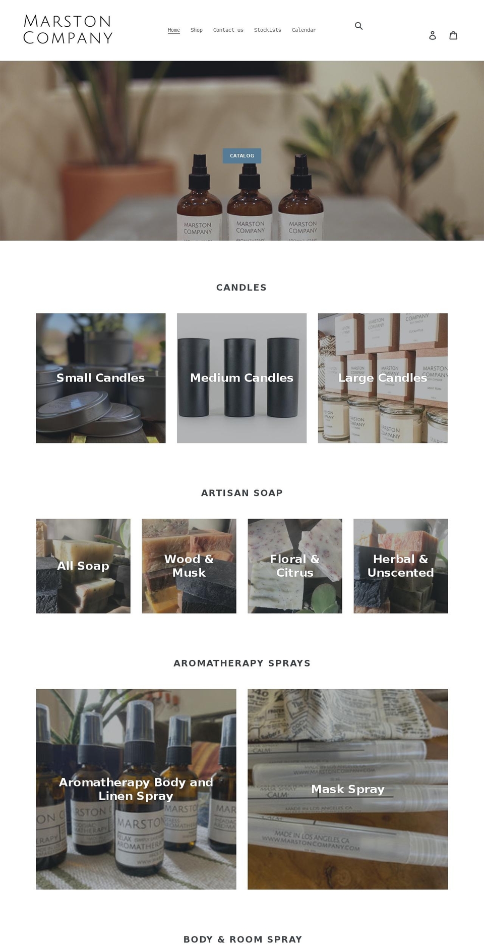 marstoncompany.com shopify website screenshot