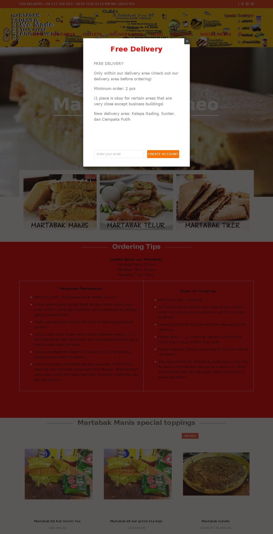 martabakborneo.com shopify website screenshot